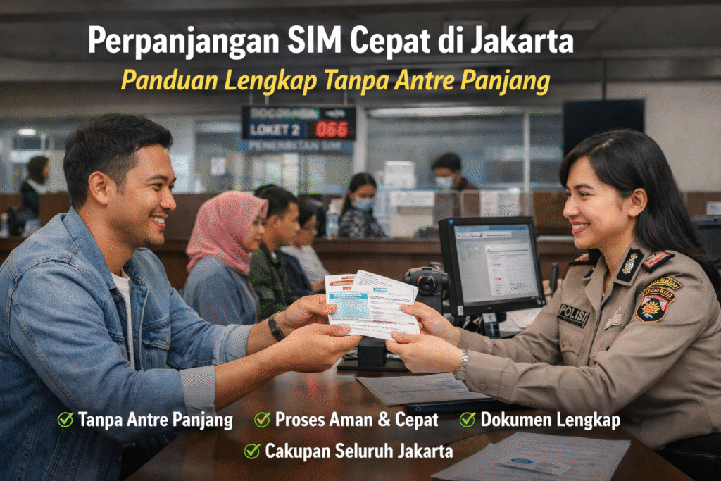 Layanan perpanjangan SIM cepat Jakarta, proses resmi dan terarah dengan pendampingan