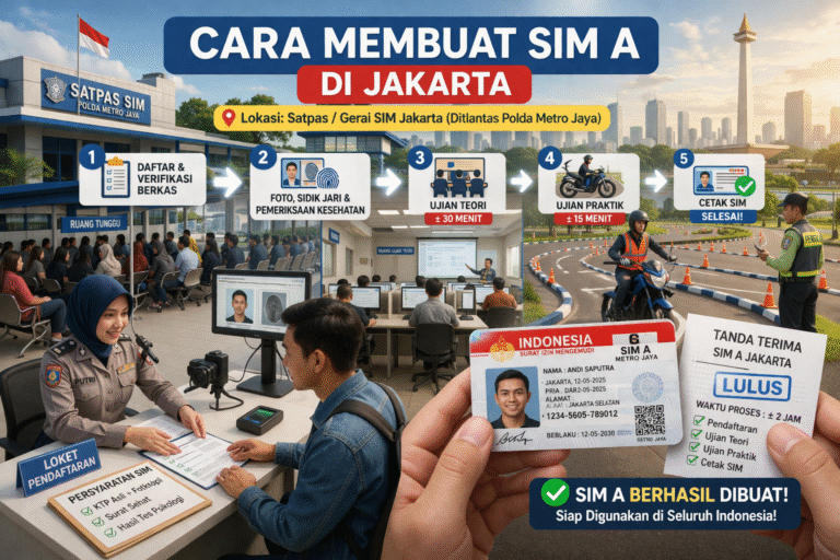 Layanan pendampingan profesional untuk membantu memudahkan cara membuat SIM A bagi warga Jakarta yang memiliki jadwal kerja padat.