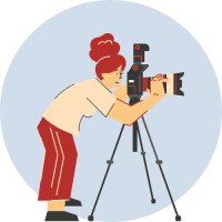 Icon jadwal pengambilan foto di SATPAS untuk layanan pembuatan SIM, menggambarkan kemudahan memilih waktu sesuai kebutuhan.